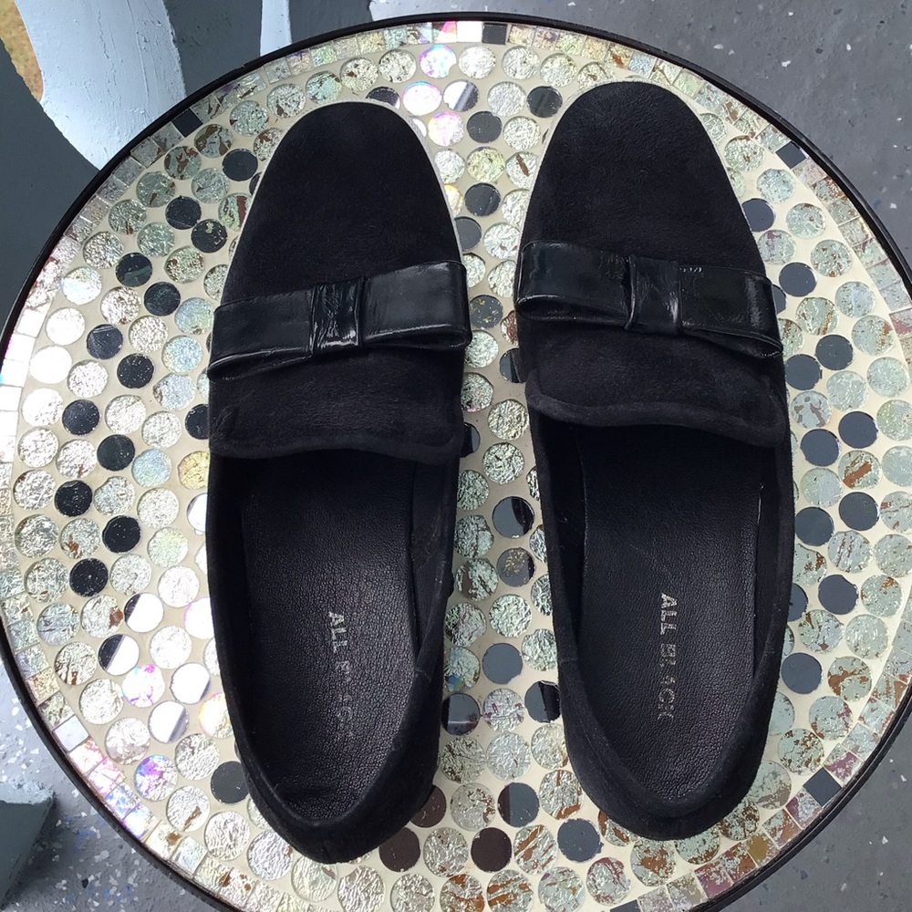All Black Tux Goat Kid Suede Sneakers